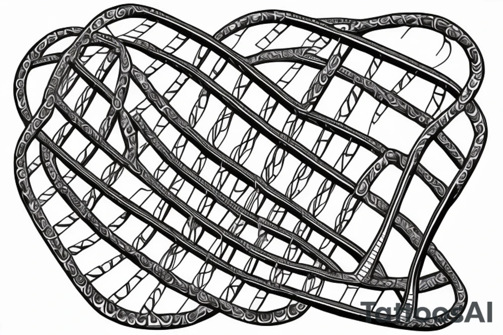 A single DNA helix strand, with the letters T, Z, and P inside the strand tattoo idea