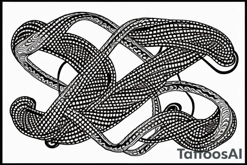 A single DNA helix strand, with the letters T, Z, and P inside the strand tattoo idea