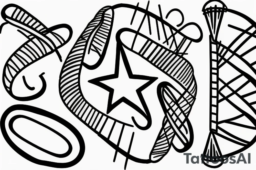 A single strand of DNA, as it is most commonly represented tattoo idea