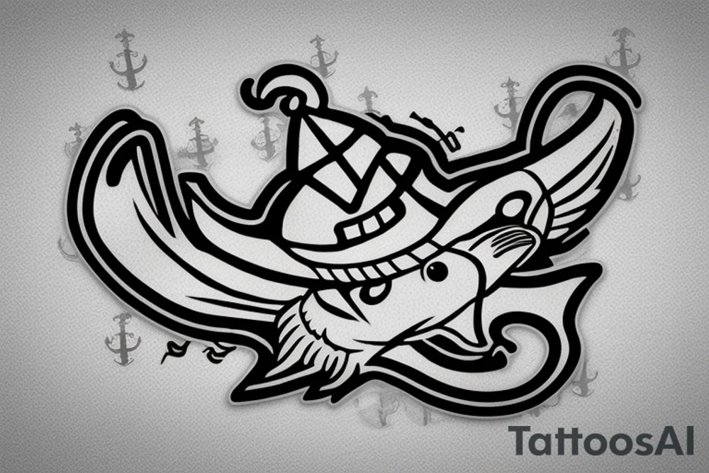 https://www.amazon.com/SS-407-USS-Sea-Robin-Patch/dp/B07CN644RC

USS sea robin logo; realistic sea robin wearing a sailors hat; realistic sea robin wearing a sailors hat on an anchor tattoo idea