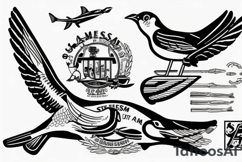 USS Sea (American) Robin SS-407 submarine logo

USS Sea Robin Submarine Crest

The American robin (Turdus migratorius) is a migratory bird of the true thrush genus and Turdidae, the wider thrush family. tattoo idea