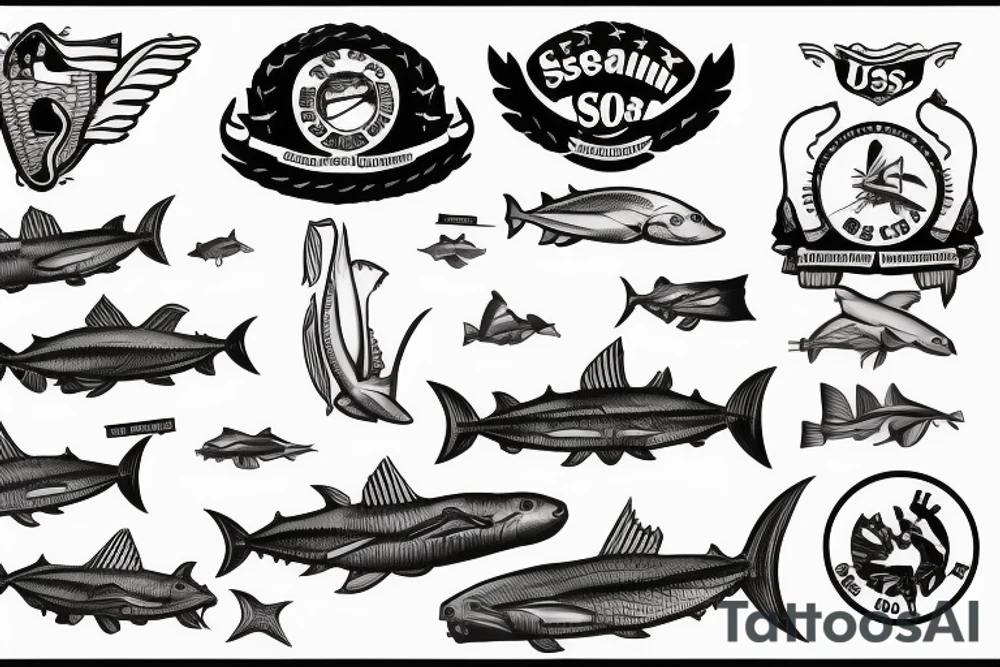 USS Sea Robin SS-407 submarine logo

USS Sea Robin Submarine Crest tattoo idea