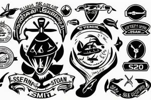 USS Sea Robin SS-407 submarine logo

USS Sea Robin Submarine Crest tattoo idea