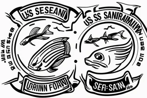 USS Sea Robin SS-407 submarine logo

USS Sea Robin Submarine Crest tattoo idea