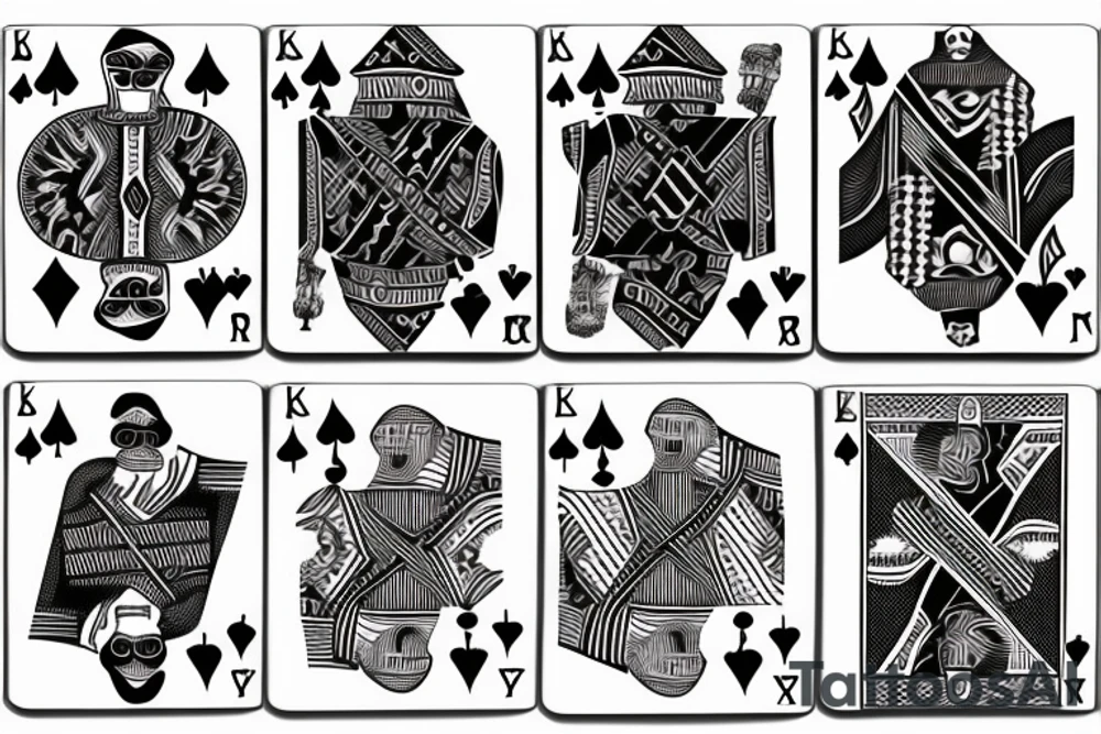 Wildcard playing cards tattoo idea