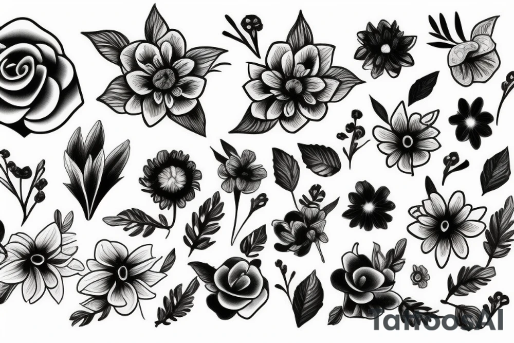 flowers tattoo idea