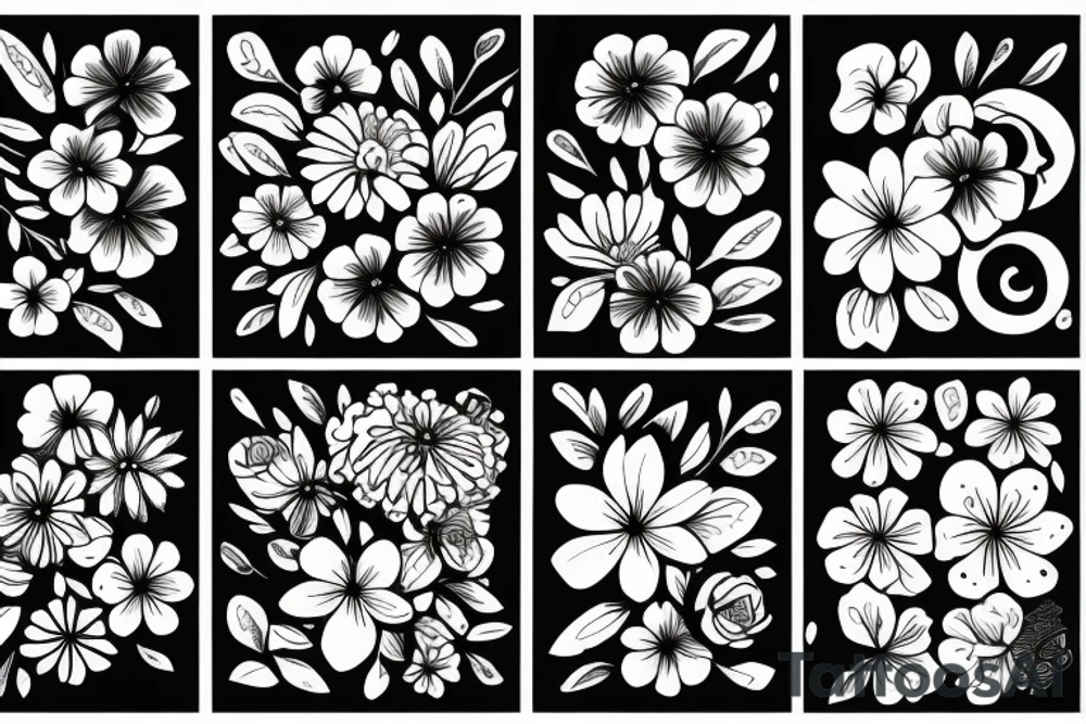 flowers tattoo idea