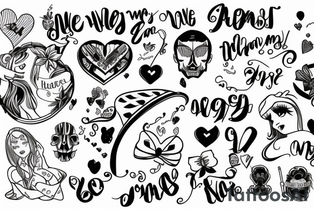 girl who loves a man tattoo idea