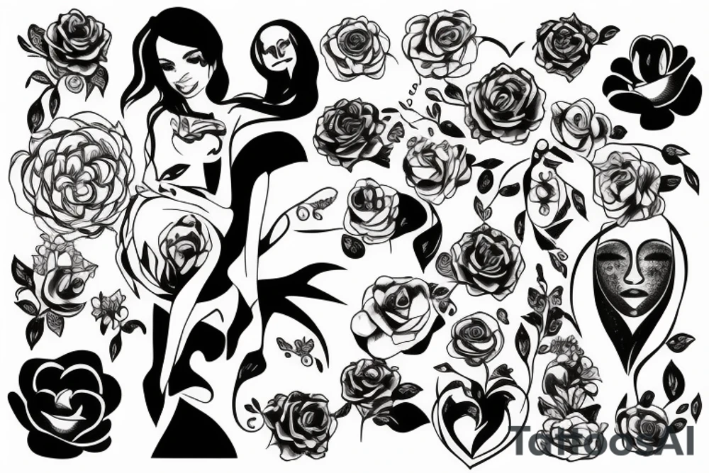 girl who loves a man tattoo idea