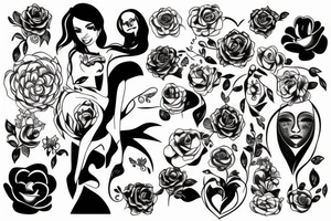 girl who loves a man tattoo idea