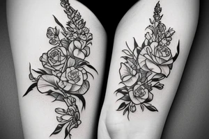 snapdragon flower tattoo desd tattoo idea
