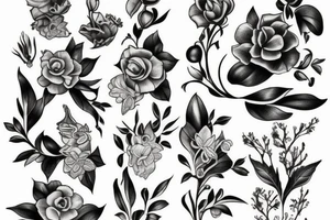 snapdragon flower tattoo desd tattoo idea