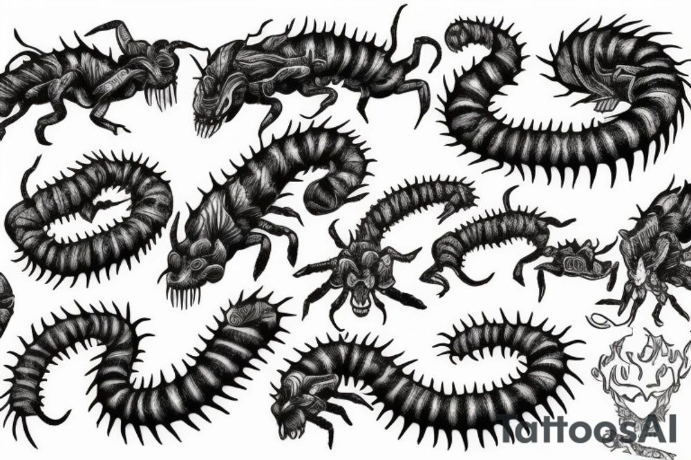 centipede tattoo idea