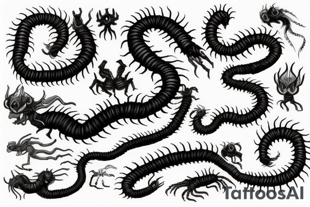 centipede tattoo idea