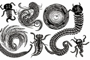 centipede circle tattoo idea