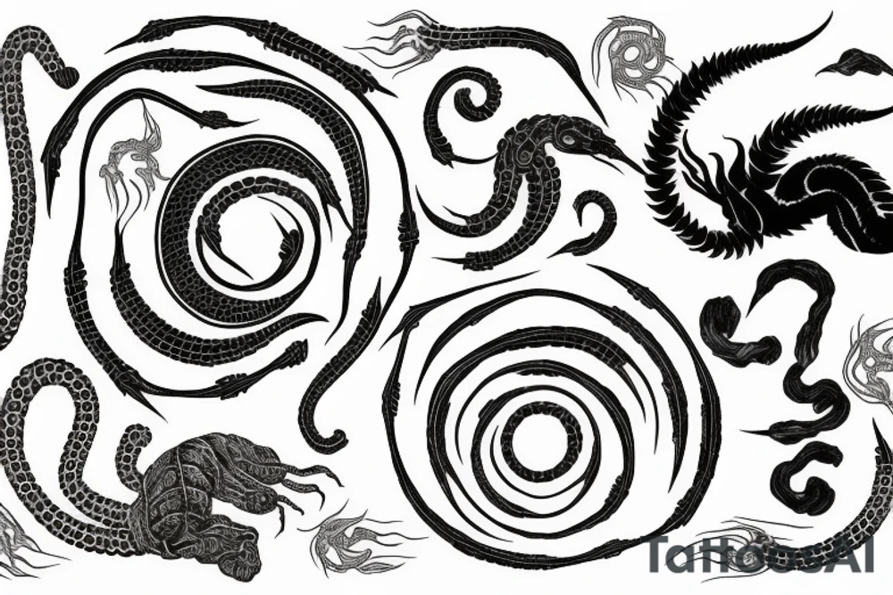 centipede circle tattoo idea