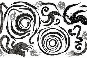 centipede circle tattoo idea