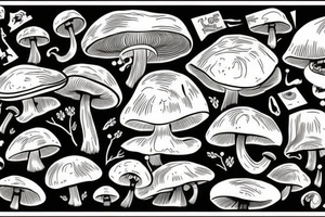 mushroom tattoo idea