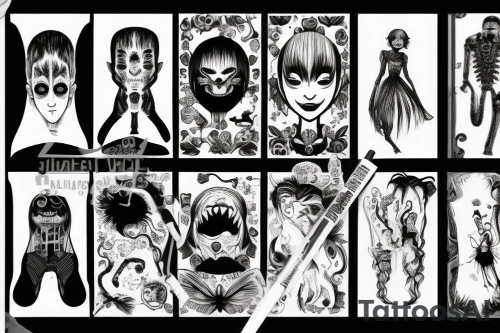 creepy tattoo idea