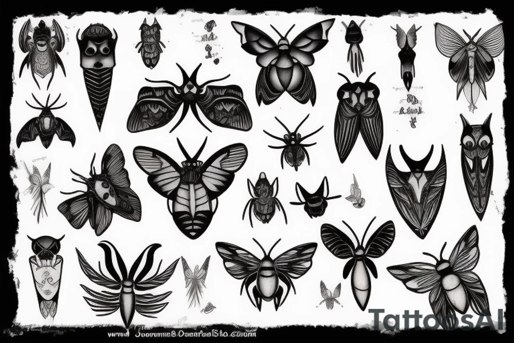 moth tattoo idea
