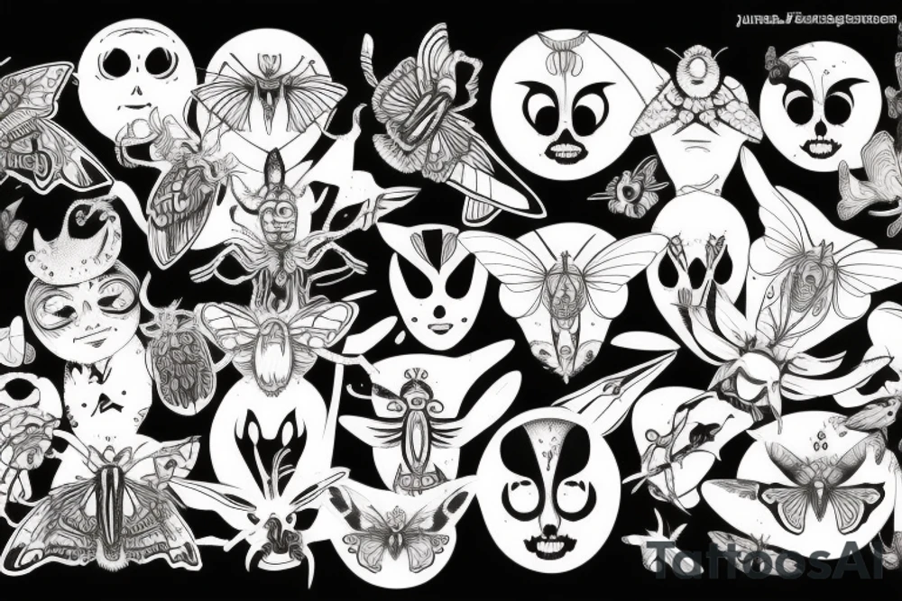 moth tattoo idea