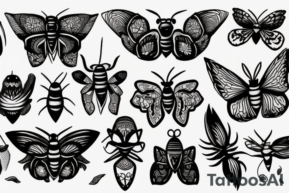 moth tattoo idea