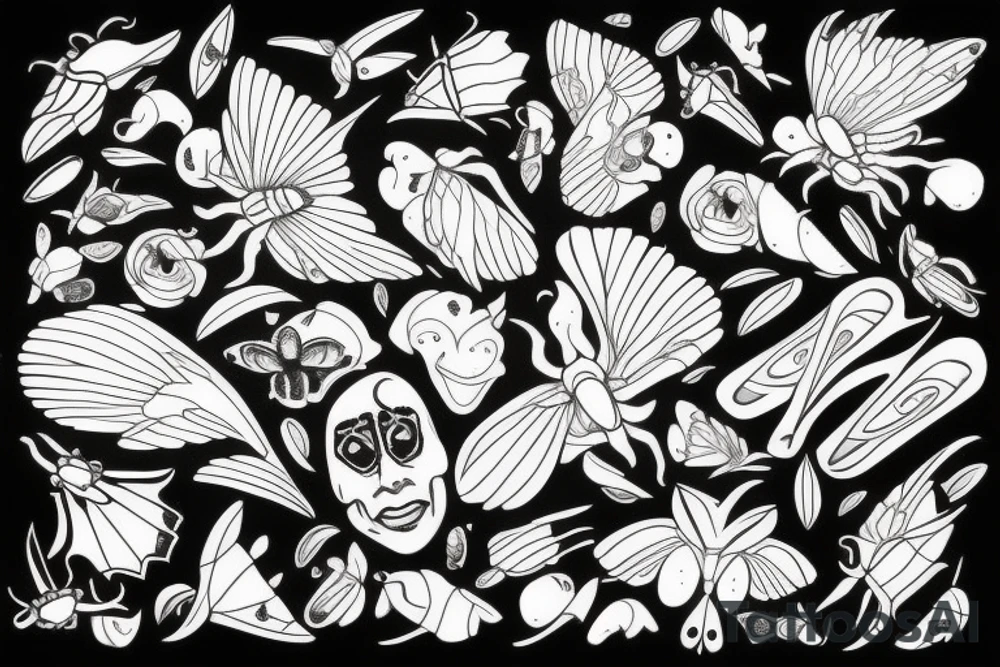 moth tattoo idea