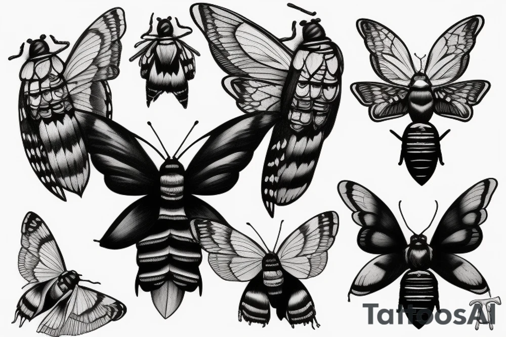 deaths head hawkmoth tattoo idea