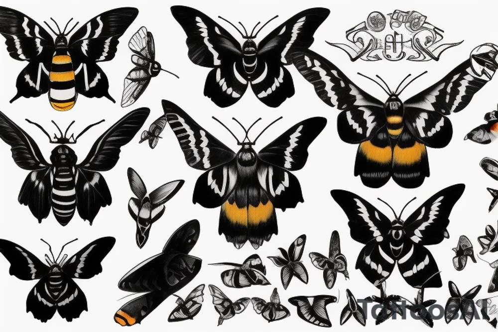 deaths head hawkmoth tattoo idea