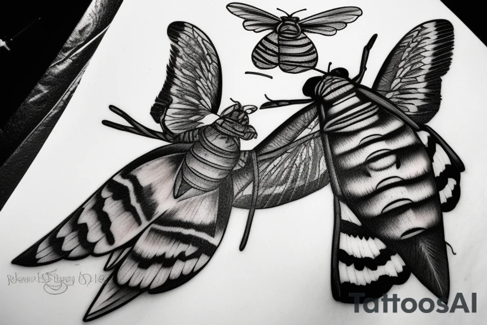 deaths head hawkmoth tattoo idea