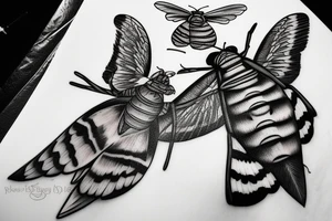 deaths head hawkmoth tattoo idea