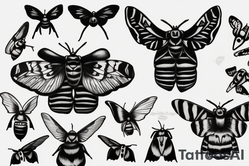 deaths head hawkmoth tattoo idea
