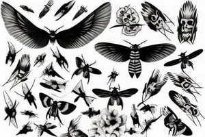 death hawkmoth tattoo idea