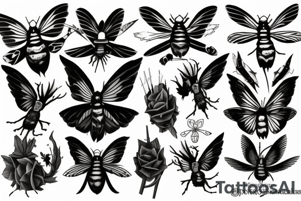 death hawkmoth tattoo idea