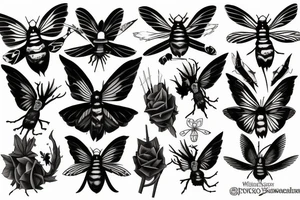 death hawkmoth tattoo idea
