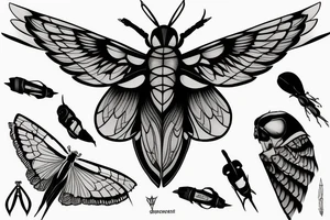 death hawkmoth tattoo idea