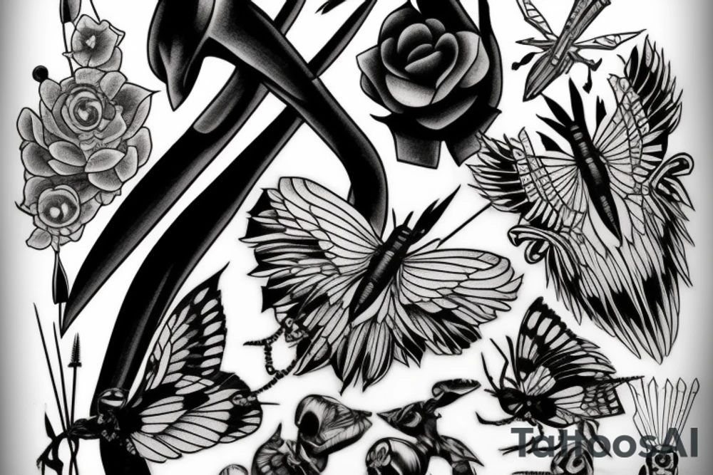 death hawkmoth tattoo idea