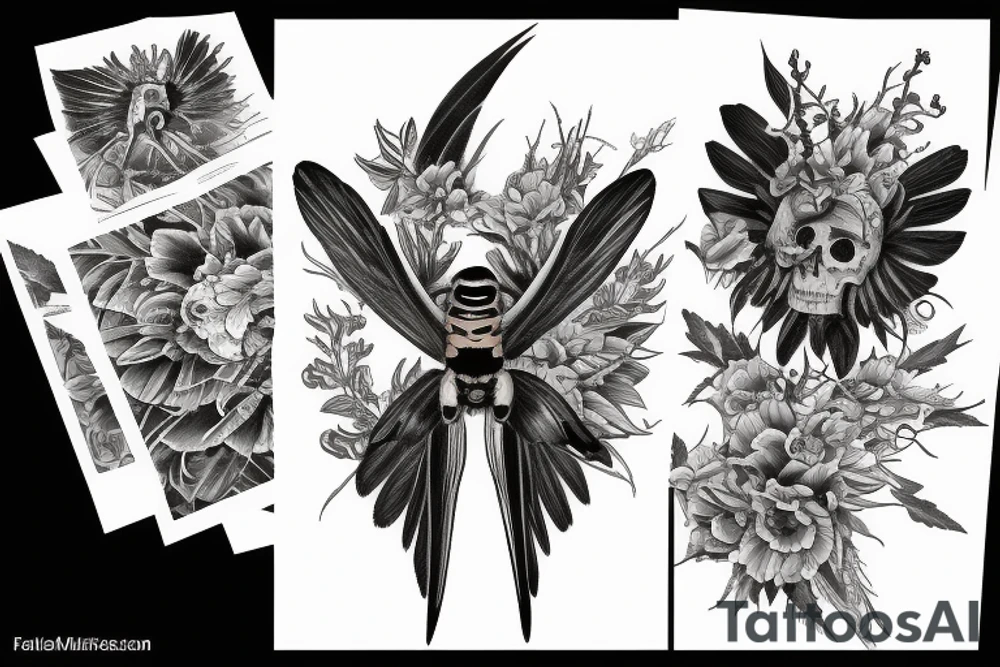 death hawkmoth tattoo idea
