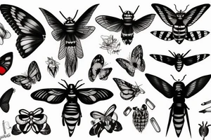 death hawkmoth tattoo idea