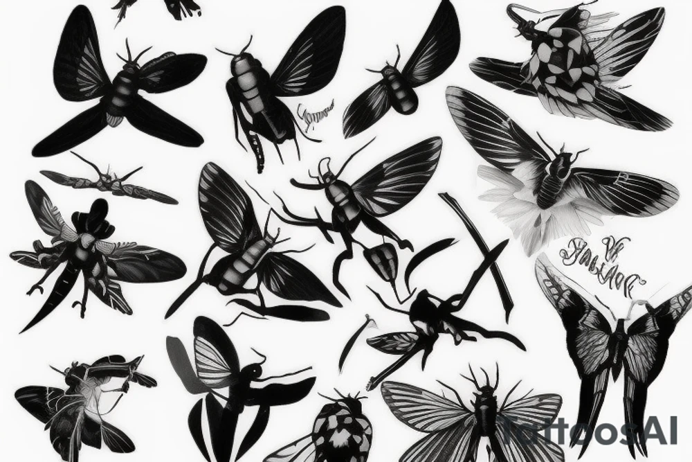 death hawkmoth tattoo idea