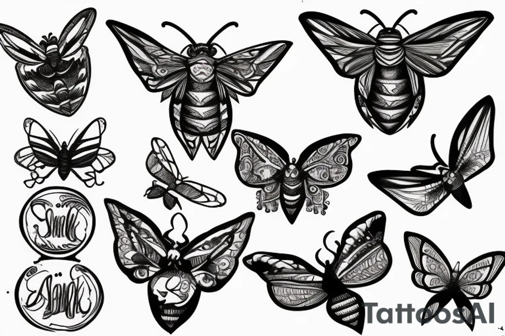 moth tattoo idea
