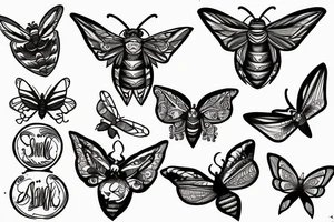 moth tattoo idea