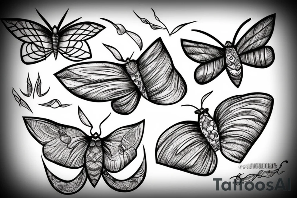 moth tattoo idea