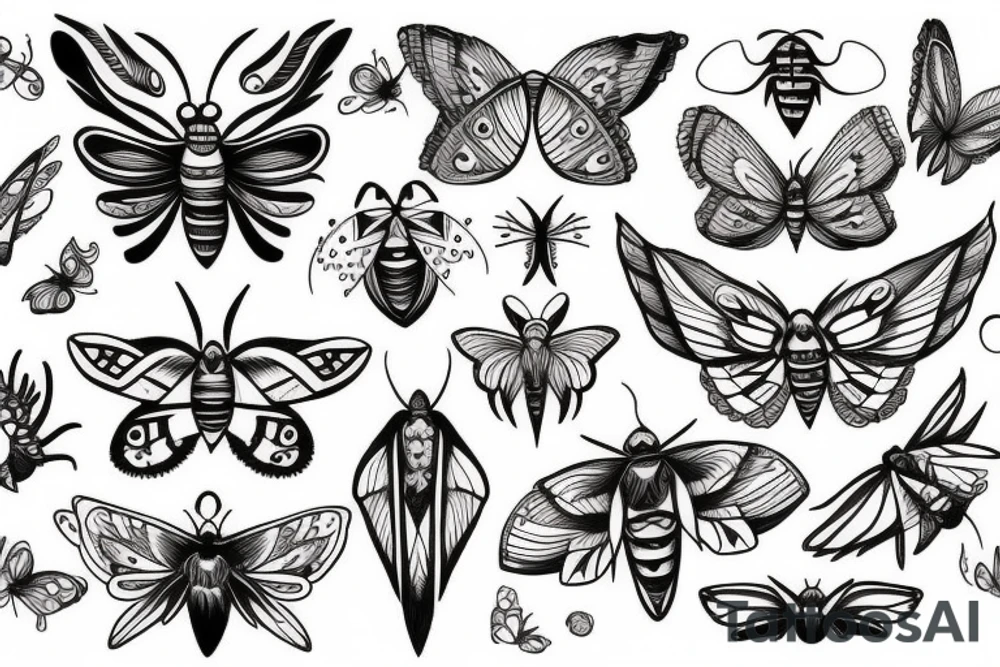moth tattoo idea