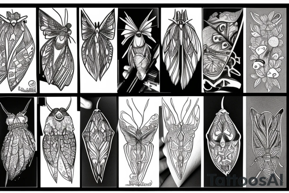 moth tattoo idea