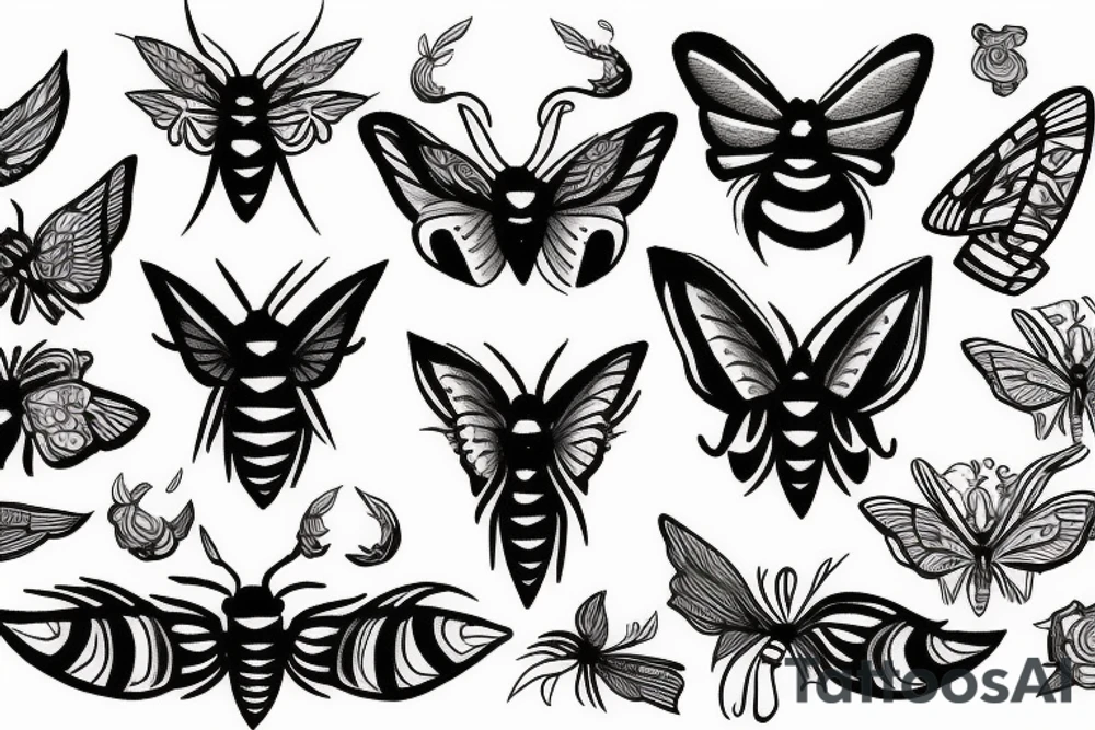 moth tattoo idea