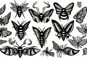 moth tattoo idea