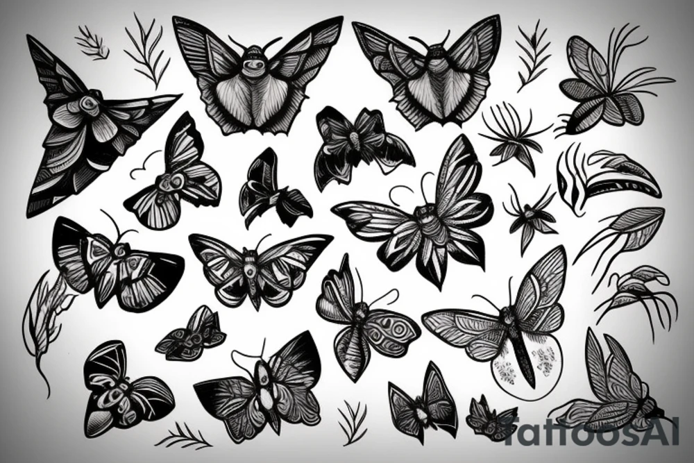 moth tattoo idea