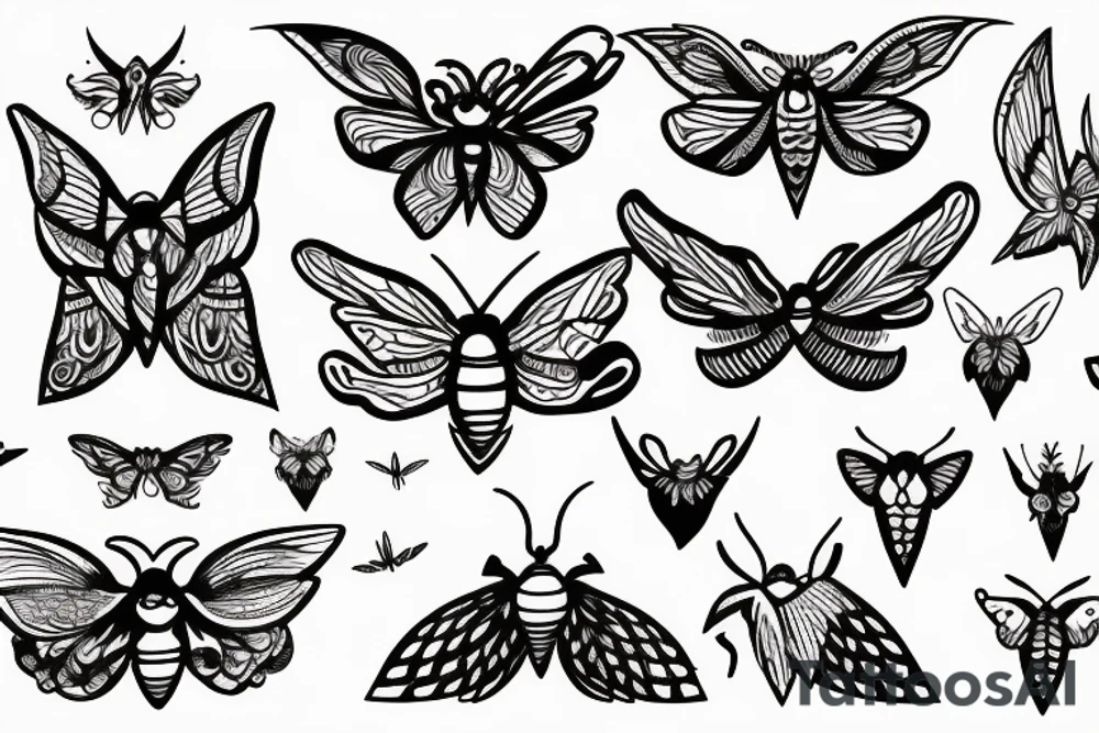 moth tattoo idea