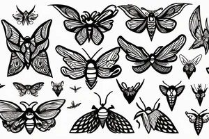 moth tattoo idea
